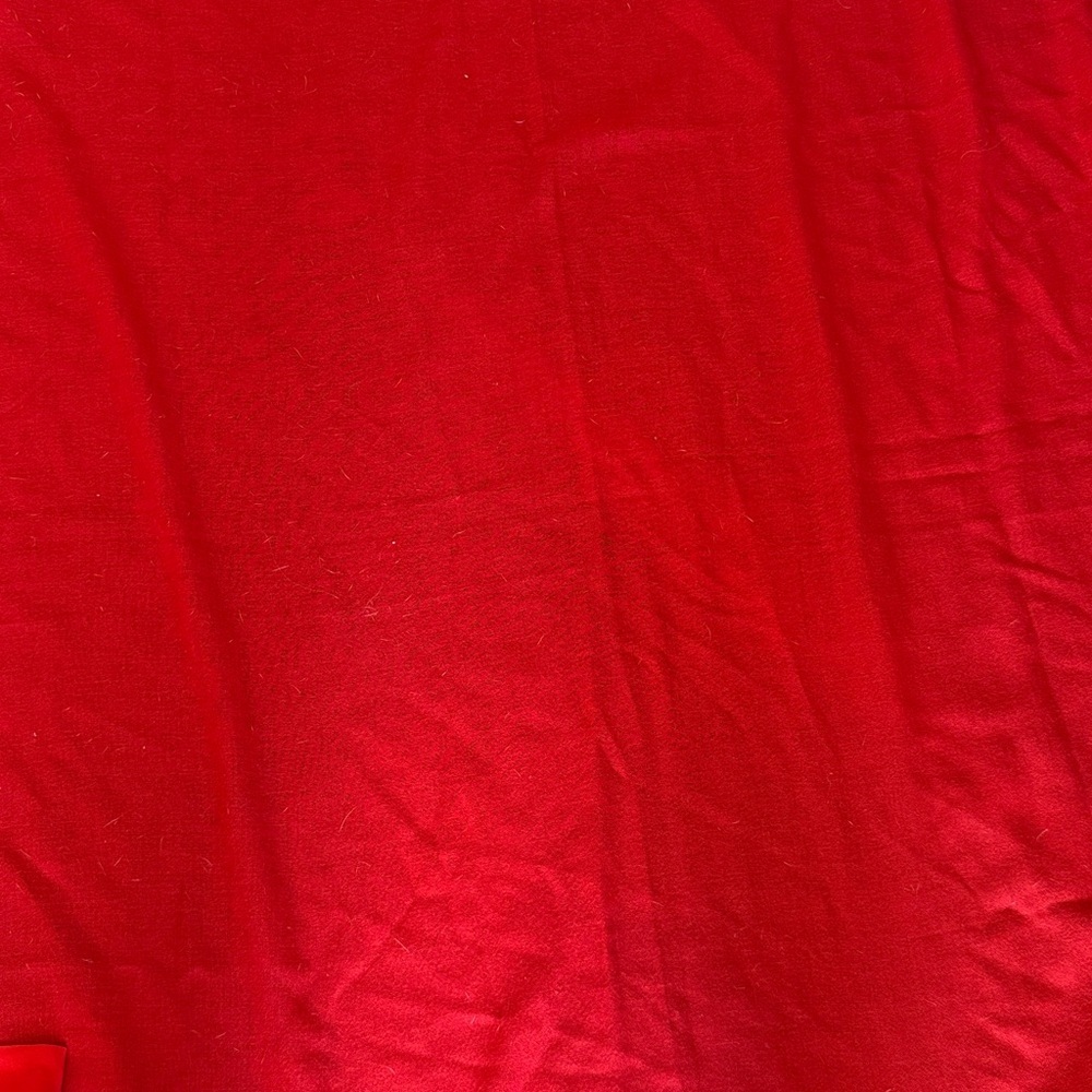 Neiman Marcus Red Wool & Silk Scarf - Picture 5 of 6
